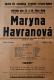 Polička, Ochotníci, Maryna Havranová - plakát, 1948