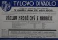 Kutná Hora, Tyl, Václav Hrobčický z Hrobčic - plakát, 1935