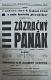 Heřmanův Městec, Rudolf Pokorný, Zázračný panák - plakát, 1930