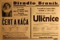 Praha-Braník, SDO, Čert a Káča - Uličnice - plakát, 1932