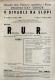 Praha, Poštovní spořitelna, Dramatický soubor, Rossums Universal Robots - plakát, v Divadle Na Slupi, 1946