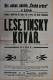 Lično, České srdce, Lešetínský kovář - plakát, 1922
