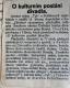 Pelhřimov, Intimní scéna Tyl, přednáška O kulturním poslání divadla, novinový článek, 1. část, 1930
