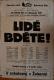 Železnice, SČSP, Lidé bděte - plakát, 1951