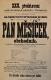 Pardubice, SDO, Pan Měsíček, obchodník - plakát, 1895