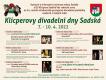 Sadská, KP Klicperovy divadelní dny, plakát, 2022