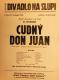 Praha-Nové Město, Divadlo Na Slupi, Cudný don Juan - plakát, 1934