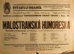 Praha-Braník, Strana lidová, Malostranská humoreska - plakát, 1947