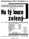 Doudleby, o. Rychnov nad Kněžnou, Na tý louce zelený - plakát, 1941