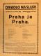 Praha-Nové Město, Divadlo Na Slupi, Praha je Praha - plakát, 1938