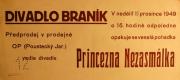 Praha-Braník, SDO, Princezna Nezasmálka - plakát, 1949
