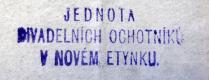 Jihlava, 9. kraj ÚMDOČ, JDO Nový Etynek spolkové razítko, 1950