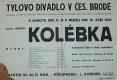 Český Brod, Tyl, Kolébka - plakát, 1949