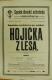 Kostelec nad Černými Lesy, SDO, Hojička z lesa - plakát, 1911