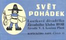 Plzeň, Svět pohádek, LD, hlavička plakátu, 1958