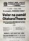 Nymburk, Hálek a Sokol, Večer na paměť Otakara Theera – plakát, 1918