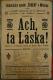 Miletín, Erben, Ach ta láska - plakát, 1911
