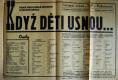 Pelhřimov, Tyl, kniha Jednacích protokolů, Když děti usnou - plakát,  1933