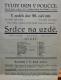 Polička, Ochotníci, Srdce na uzdě - plakát, 1929