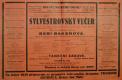 Praha-Bohnice, Dělnické divadlo, Sylvestr - plakát, 1928