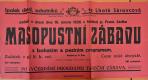 Šárovcova Lhota, SDO, Masopustní zábava - plakát, 1926
