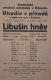 Říčany, Dramatické sdružení ochotníků, Libušin hněv - plakát, 1924