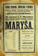 Kolín, Volné dramatické sdružení, Maryša - plakát, 1913