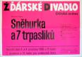 Žďár nad Sázavou, Žďárské divadlo, Sněhurka a sedm trpaslíků - plakát, 1966