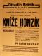 Praha-Braník, SDO, Kníže Honzík - plakát, 1931