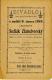 Cedar Rapids, Čtenářský spolek, Sedlák Zlatodvorský - program, 1919