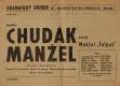 Praha, Ministerstvo zemědělství, DrO ZK ROH, Chudák manžel - plakát, patrně 1953