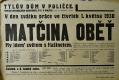 Polička, Ochotníci, Matčina oběť - plakát, 1930