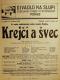 Divadlo Na Slupi, Krejčí a švec - plakát, 1926