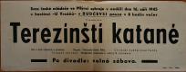 Mlýnec, SČM, Terezínští katané - plakát, 1945