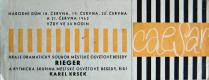 Pelhřimov, Rieger, Caesar - program, 1962