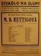 Divadlo Na Slupi, M.D. Rettigová - plakát, 1930