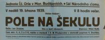 Moravské Budějovice, Orel, Pole na Šekulu - plakát, 1939