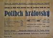 Hroubovice, Klicpera, Kniha plakátů, Polibek královský - plakát, 1948