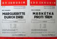 Chrudim, Spolek divadelních ochotníků, Markétka proti třem - plakát, 1942
