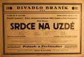 Praha-Braník, SDO, Divadlo Braník, Srdce na uzdě - plakát, 1930
