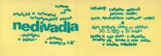 Ostrava-Zábřeh, Nedivadlo, pozvánka na představení 1969