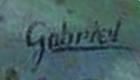 Gabriel, autograf na oponě, pro knihu upravil MT