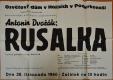 Hradec Králové, Lidová opera, Rusalka - plakát, 1960
