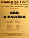 Praha-Nové Město, Divadlo Na Slupi, Obr a Paleček - plakát, 1934