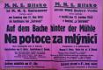 Dobrá Voda, MNS, Na potoce za mlýnicí - plakát, 1942