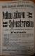 Nová Paka, SDO, Silvestr - plakát, 1900