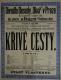 Praha-Nové Město, Beseda Okoř, Křivé cesty - plakát, 1901