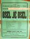 Želiv, Tyl, Osel je osel - plakát, 1929