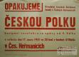 České Heřmanice, OB, Česká polka - plakát, 1951