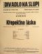 Praha-Nové Město, Divadlo Na Slupi, Křepelčina láska - plakát, 1935